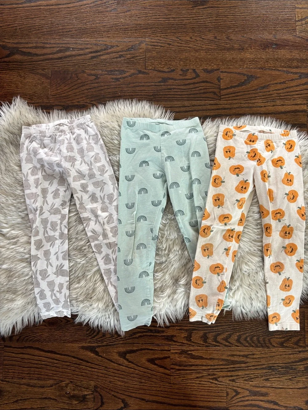 5T Toddler Girl 5 Leggings Bundle